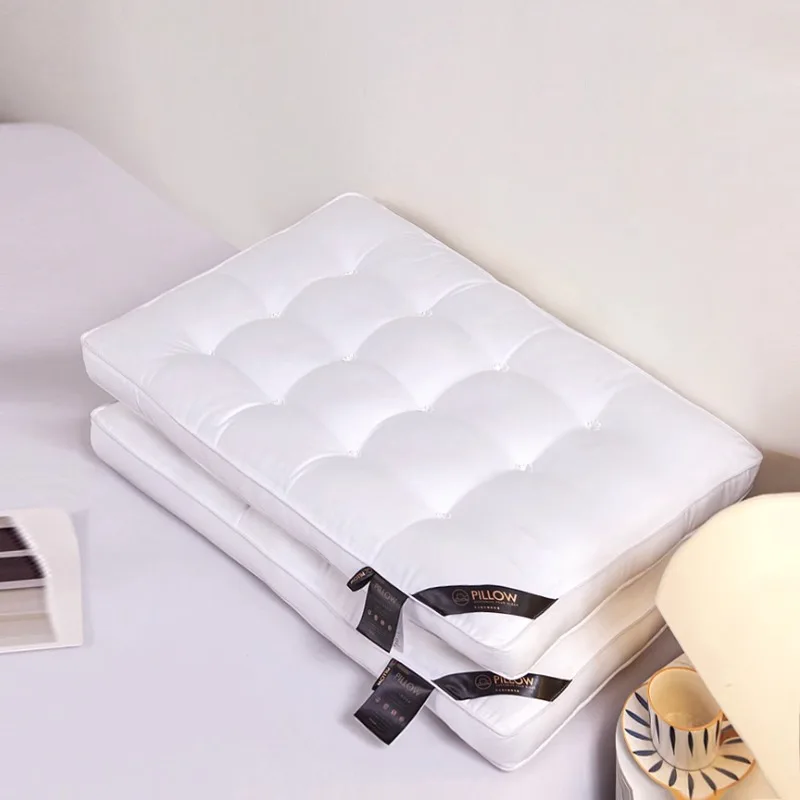 

2025 cotton pillow household pair set cervical spine sleep aid hotel children's student dormitory single neck pillow