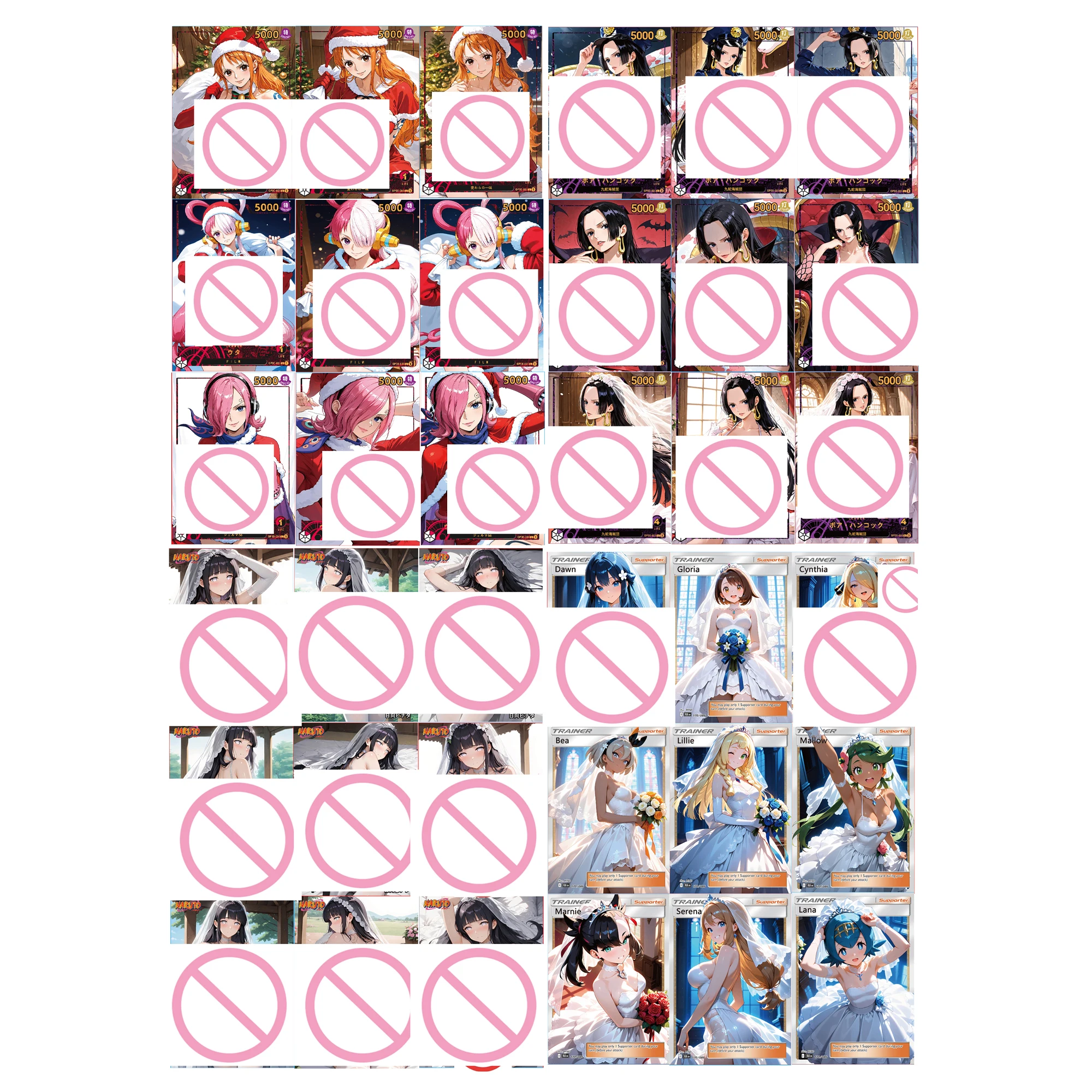 

9 шт./компл. «История богини», коллекционная карта Марини Синтия Acg, цветная флэш-карта «Хуга Хината Хэнкок Нами, аниме-карты, подарок