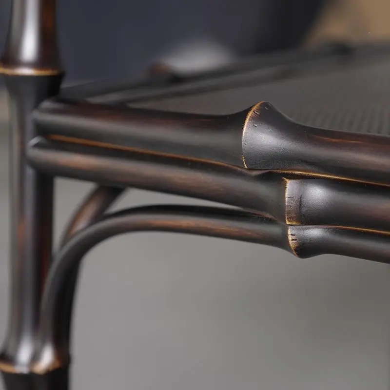 Poltrona de bambu Cadeira Zen, cadeira de meditação antiga chinesa