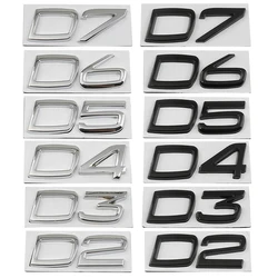 Pegatinas con letras para coche, calcomanías decorativas con emblema de maletero para Volvo, D2, D3, D4, D5, D6, D7