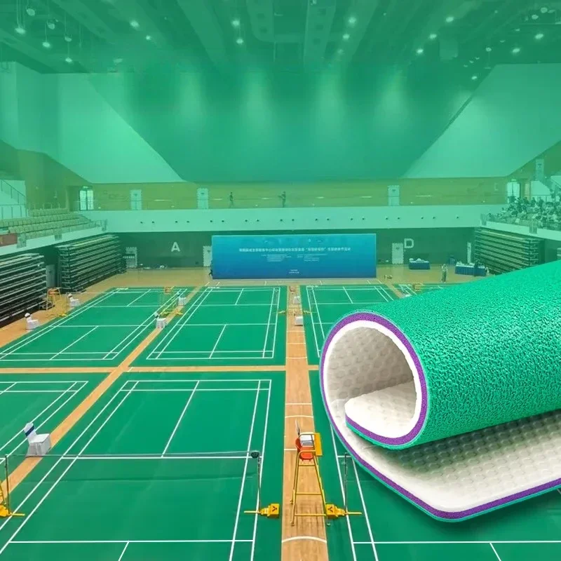 Badminton floor plastic indoor and outdoor special PVC plastic sports floor Peak Arena air volleyball hall sports floor mat