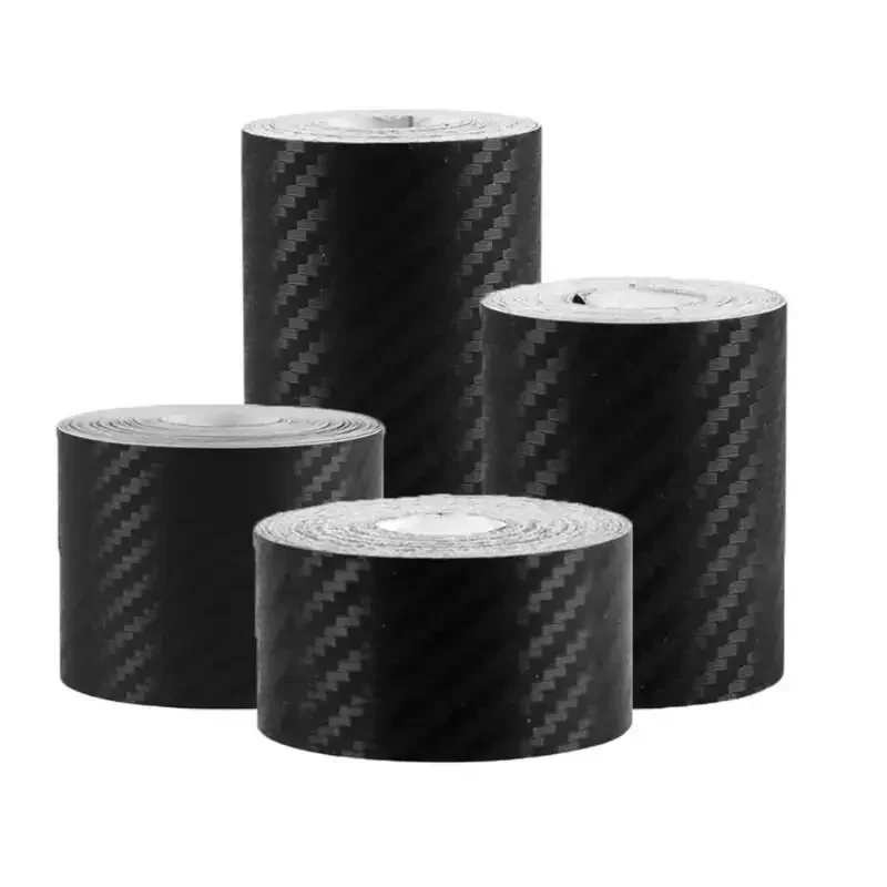 1-10m Carbon Fiber Car Tape Sticker Door Mirror Paste Protector Strip DIY Protection Protective Film Waterproof Adhesive