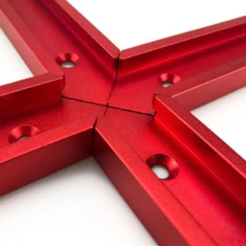 4Pcs T Track Intersections Parte T Slot Track Conectores Cruz alumínio