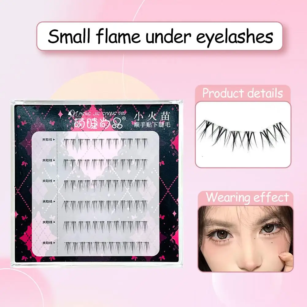 ノグルー 下まつげ ダブルチップ 小型フレーム 下まつげ初心者用つけまつげ グルーストランド つけまつげ