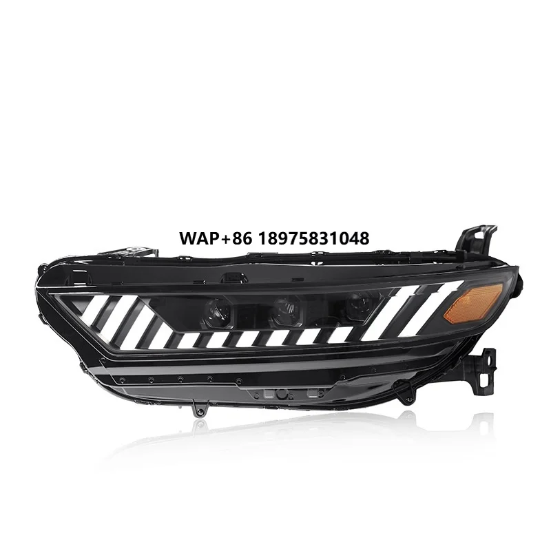 

Applicable for 23-25 11th Gen Accord Headlight Assembly Modified to RS7 Style LED Lens Daytime Running Lights