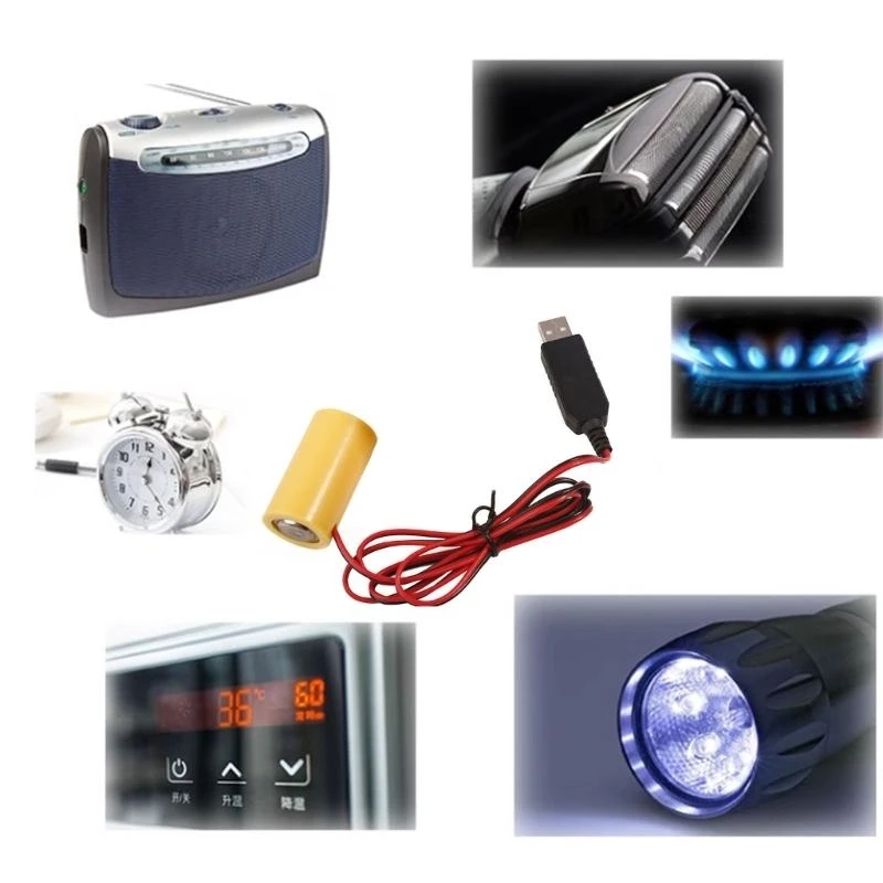 573A محول الطاقة USB Bust Battery استبدال 4pcs 1.5v LR14 C for LED Light