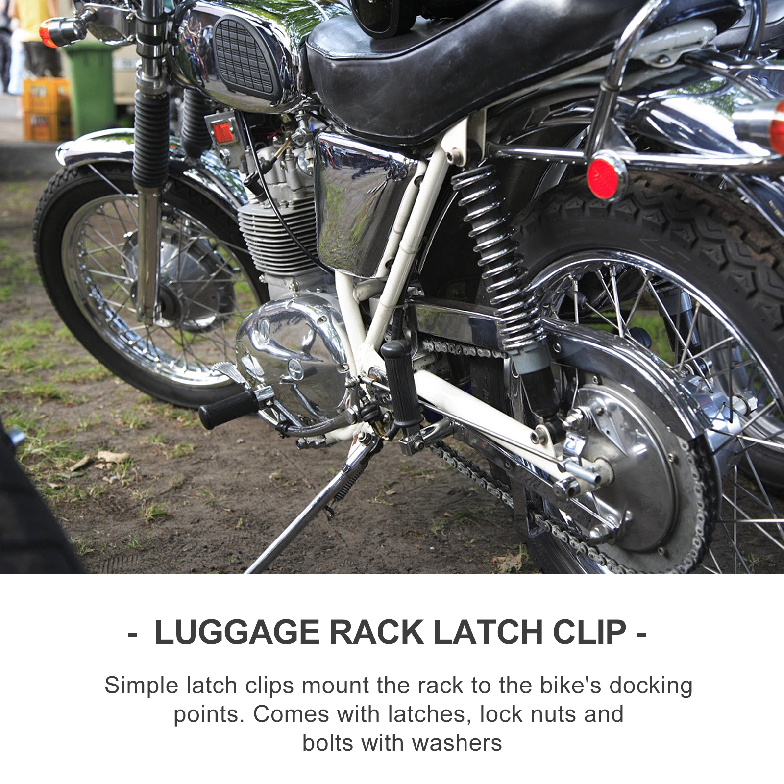 

2Pcs Motorcycle Quick Release Latch Clips Luggage Rack Mounting Clips Aluminum Alloy Durable Lightweight Easy Disassemble