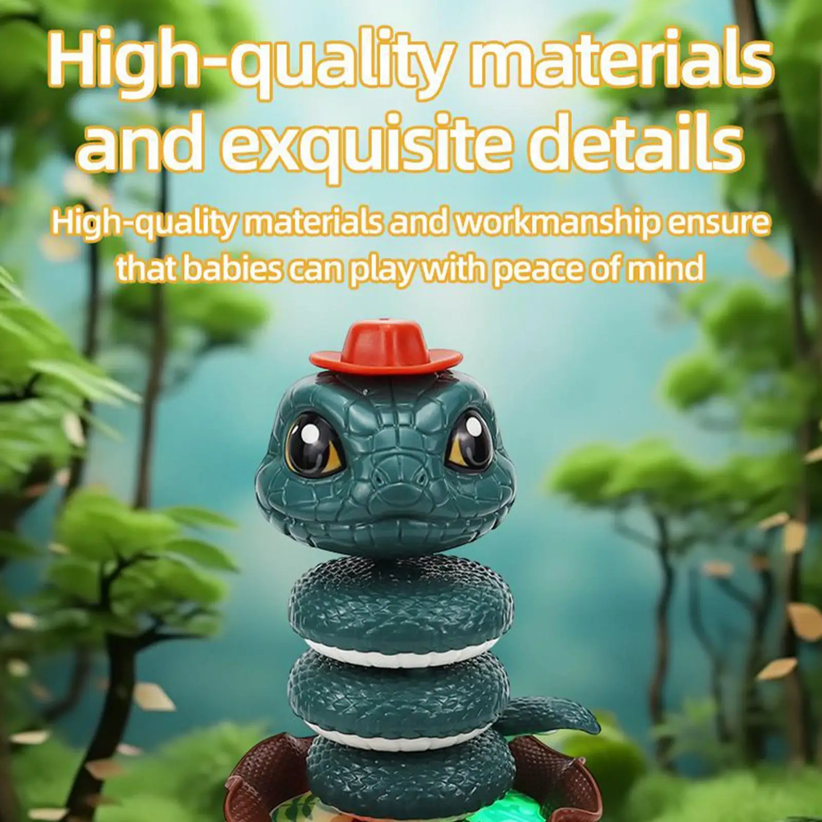 Dancing Toys For Kids Electric Toy With Music And Light Interactive Twisting Snake Playing Supplies With Music And Light For