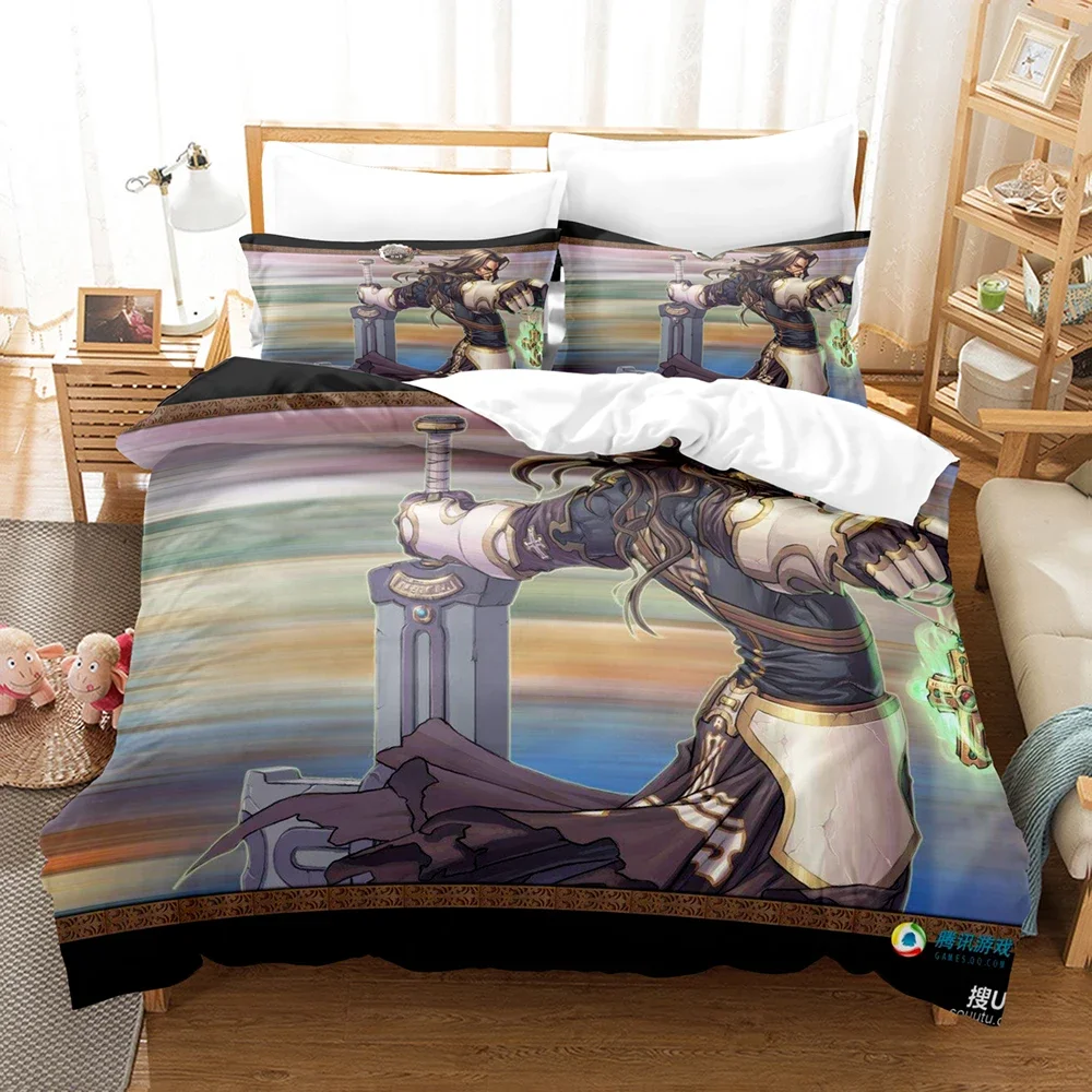 

Fashion 3d Print Game Dunge & Fighter Female Magician Bedding Set Single Double King Bed Set Children's Bedroom Duvet cover Set