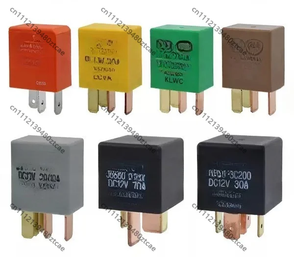 12V Automotive Relay For Car Headlight Fan Air Conditioner & Engine Starter Circuit Replacement Relay