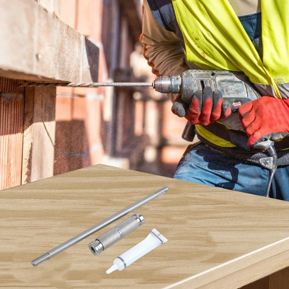 クイックリリース延長ロッド-26cm-sds-plus-用-ロータリーハンマードリル用-ほとんどの丸シャンクドリルツールに適しています