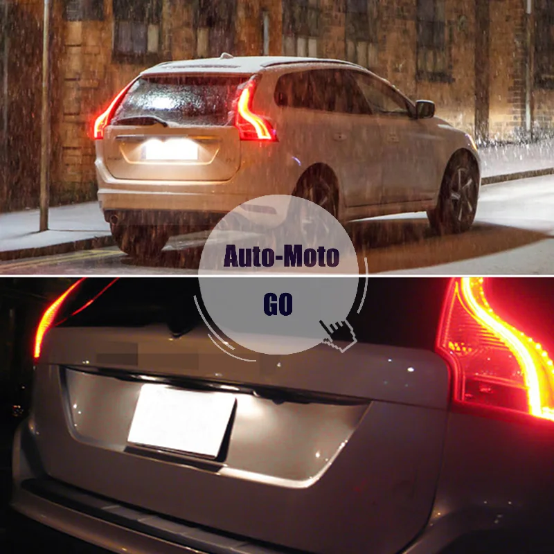 

LED car license plate light 12V white light for S40 S60 S80 XC70 XC60