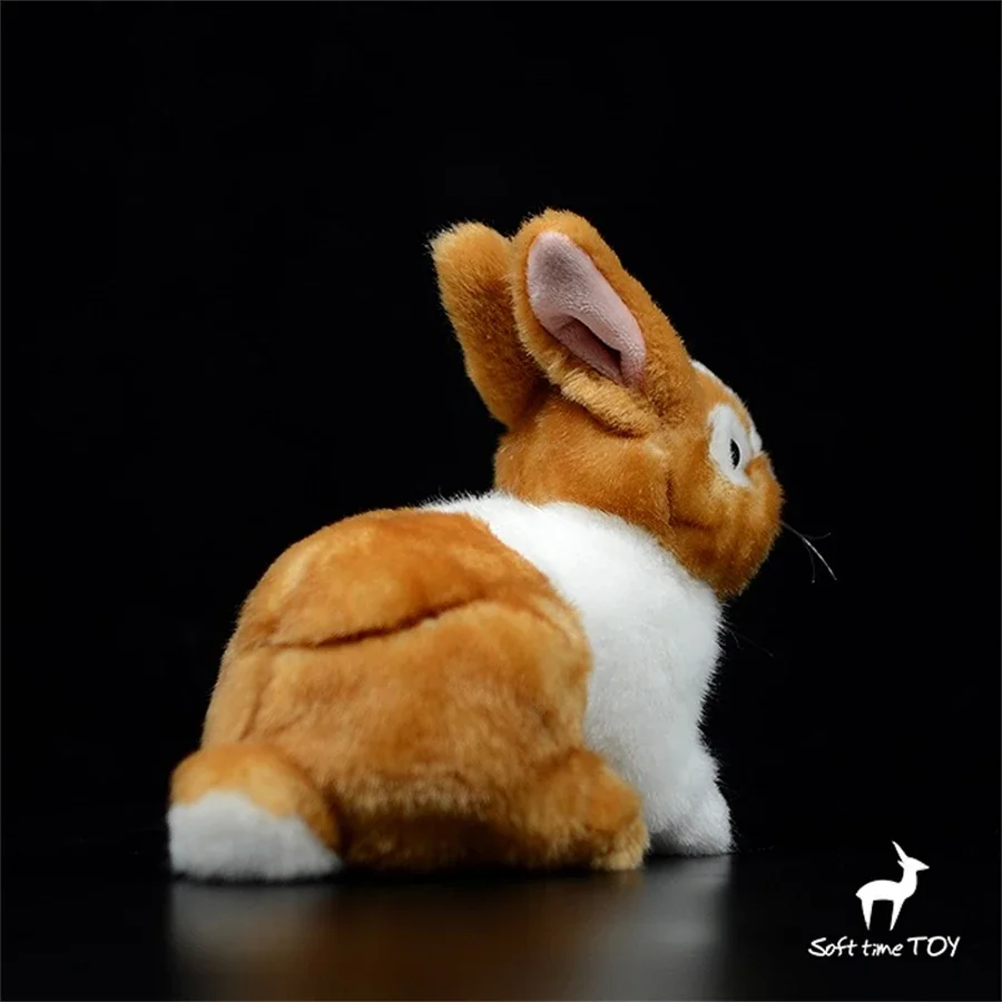 Dutch Bunny High Fidelity อะนิเมะกระต่ายน่ารัก Plushie ภาษาดัชคํากระต่ายของเล่นตุ๊กตาเหมือนจริงสัตว์จําลองตุ๊กตาตุ๊กตาคาวาอิของเล่น