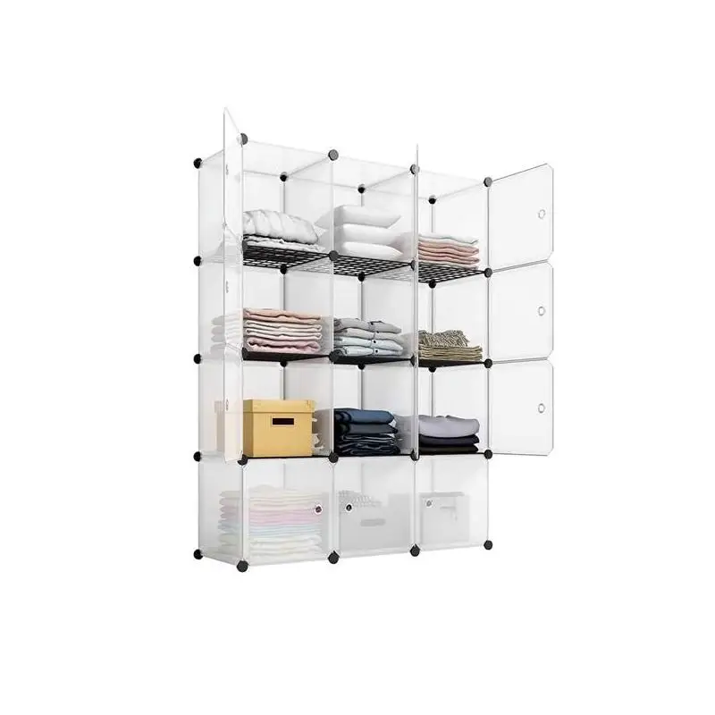 

12-Cube Storage Shelf Unit, Organizing Bookshelf, Toy Organizer Cabinet, White Color