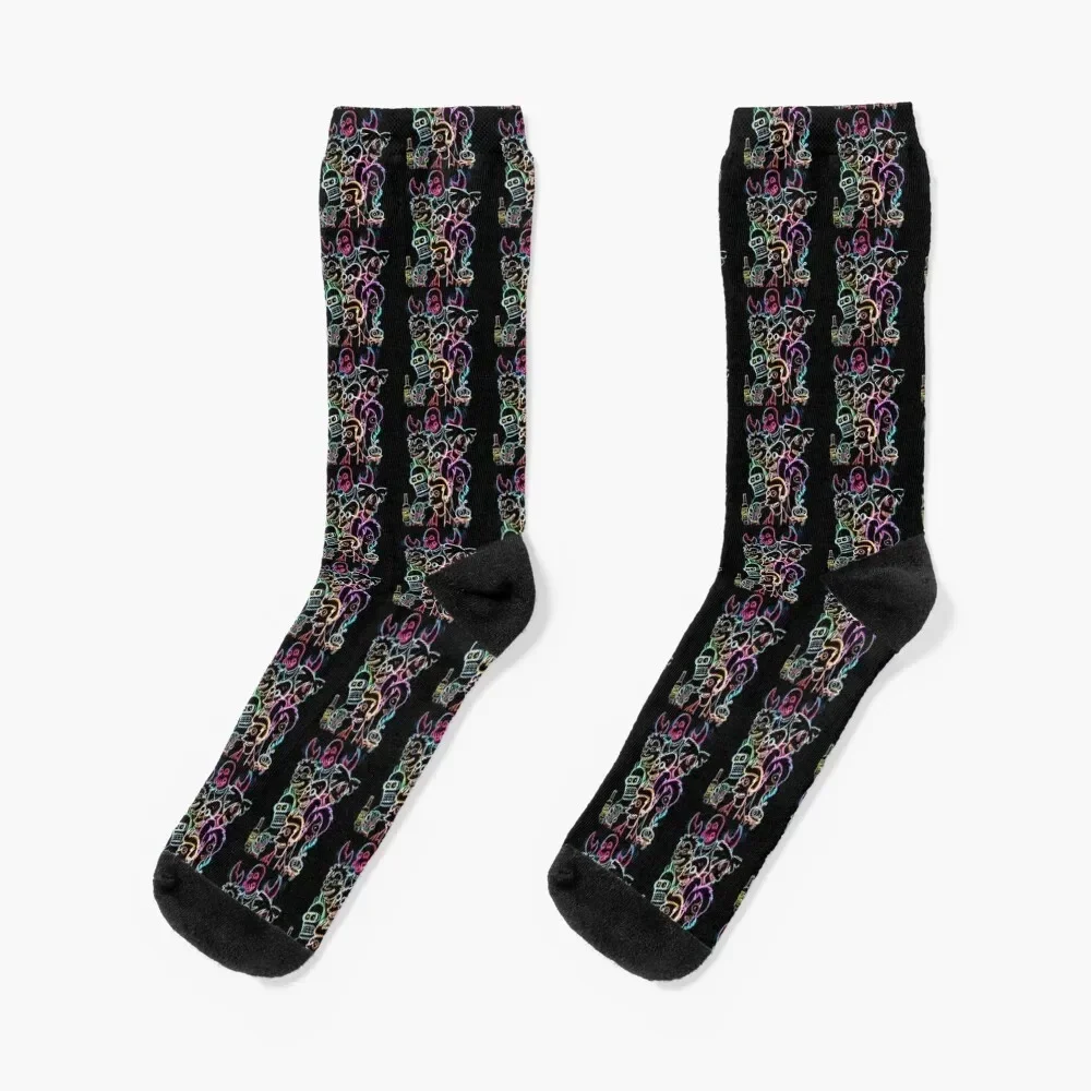 

Graphic Futu Cartoons Characters Socks FASHION luxe winter Socks Girl Men's