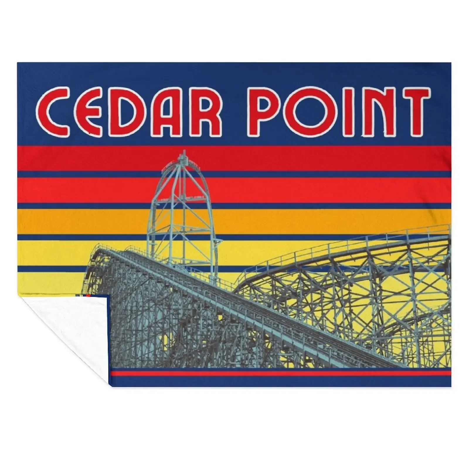 

Vintage Cedar Point Throw Blanket Soft Soft Beds Plush Bed covers Blankets