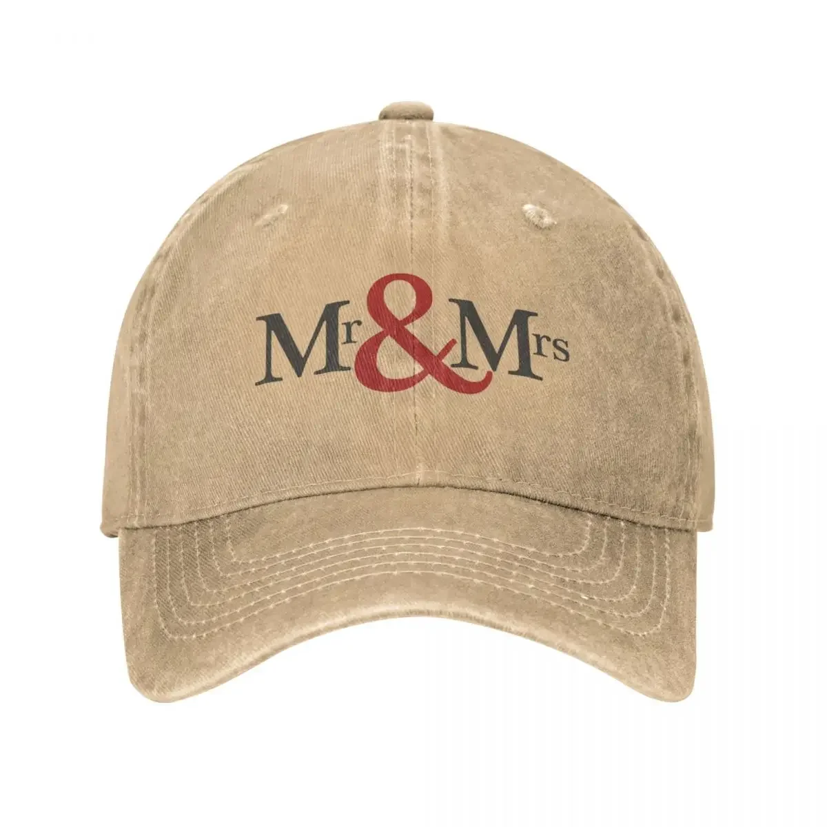 Mr&Mrs Baseball Cap Honeymoon Wedding Fitted Retro Women Men Washed Hip Hop Hats Sun Visor Print Tennis Skate  Caps Gift