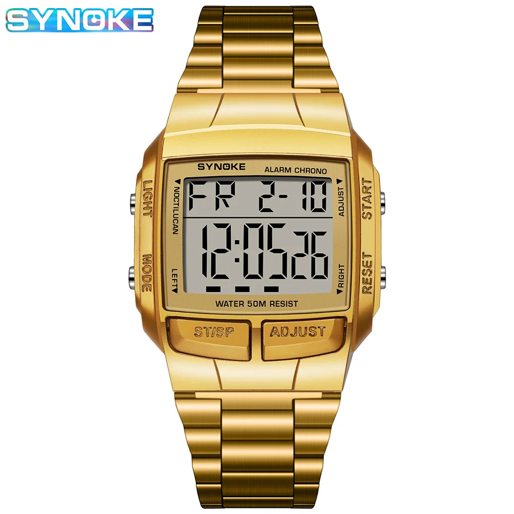 SYNOKE Military Sports Watches Electronic Men Watches Top Brand Luxury Male Clock Waterproof LED Digital Watch Relogio Masculino