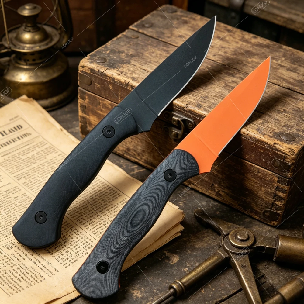 

EDC G10 Handle High-hardness Straight Knife with K Sheath Outdoor Camping Essential Knives Pocket Fishing Tools Festival Gifts