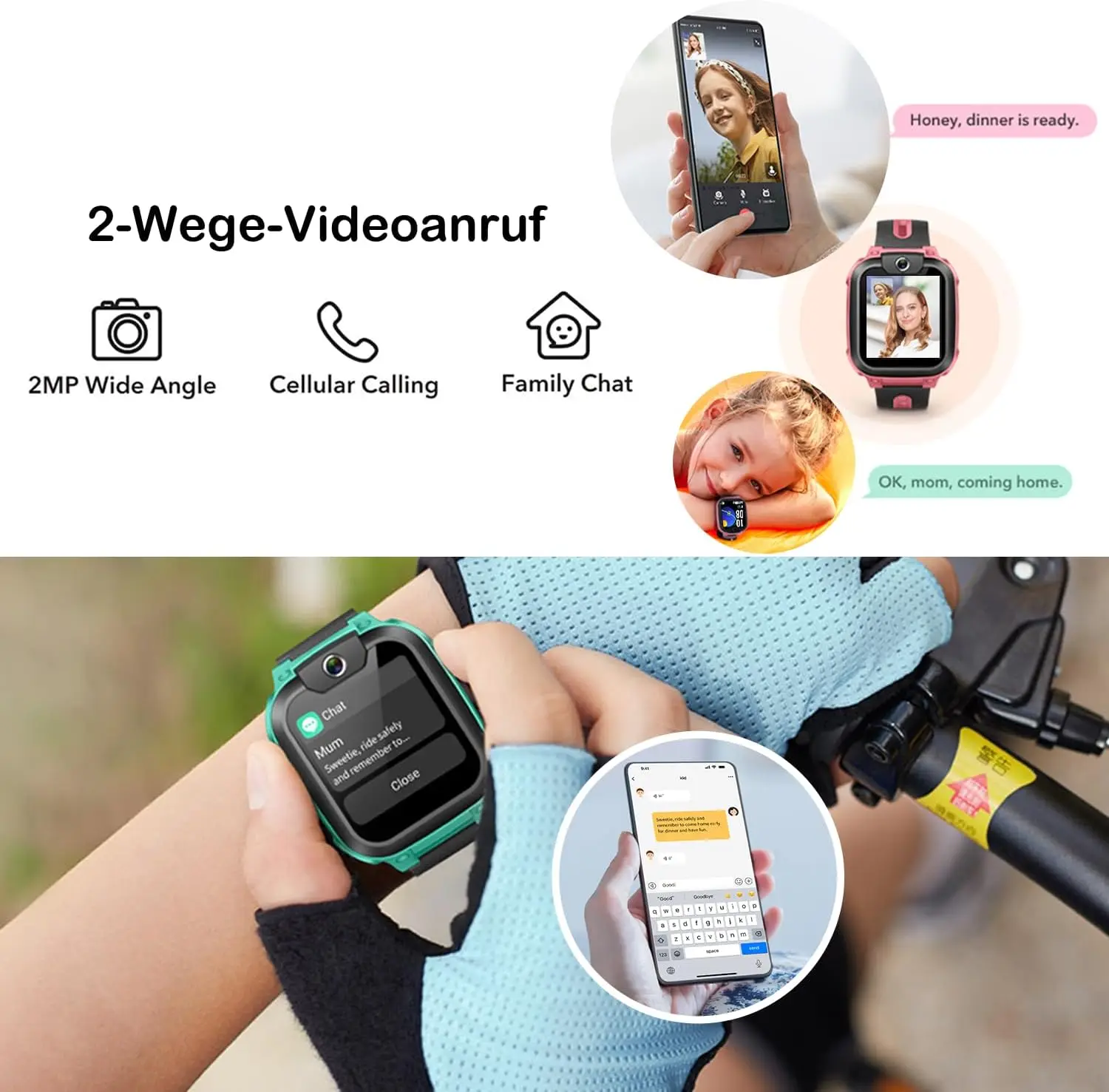 imoo Z1 Watch Phone 4G Smartwatch 1.3‘’ Screen 2MP Wide-angle Camera Voice Messages GPS IPX8 BT4.2 Google Pay For Kids