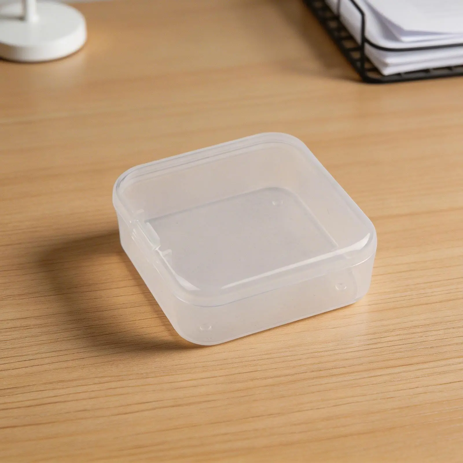 Transparent compartment storage box with screw holder design for organizing small electronics parts toys and accessories