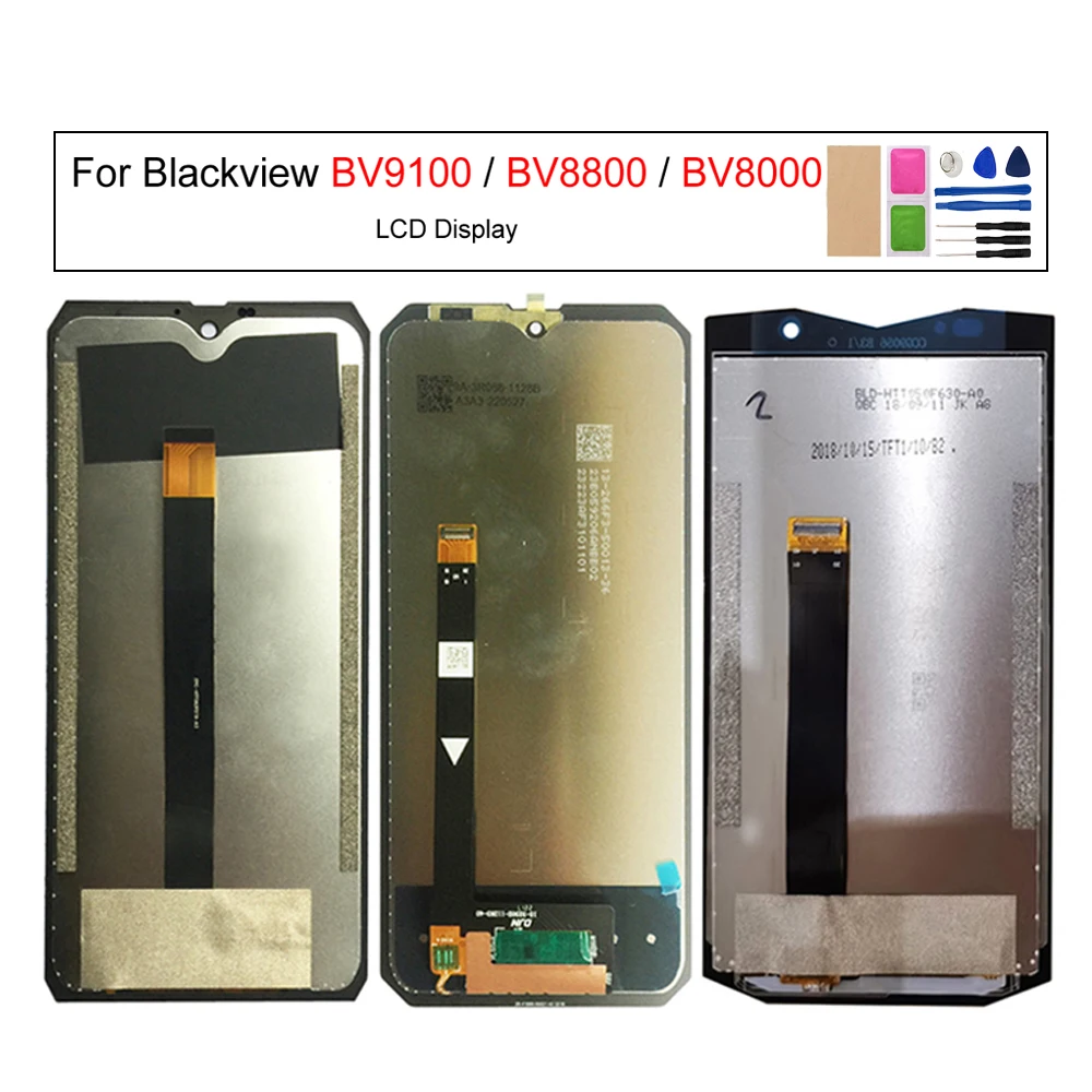 LCD Display Phone Touch Screen Digitizer Assembly, for Blackview BV9100, BV8000, BV8800