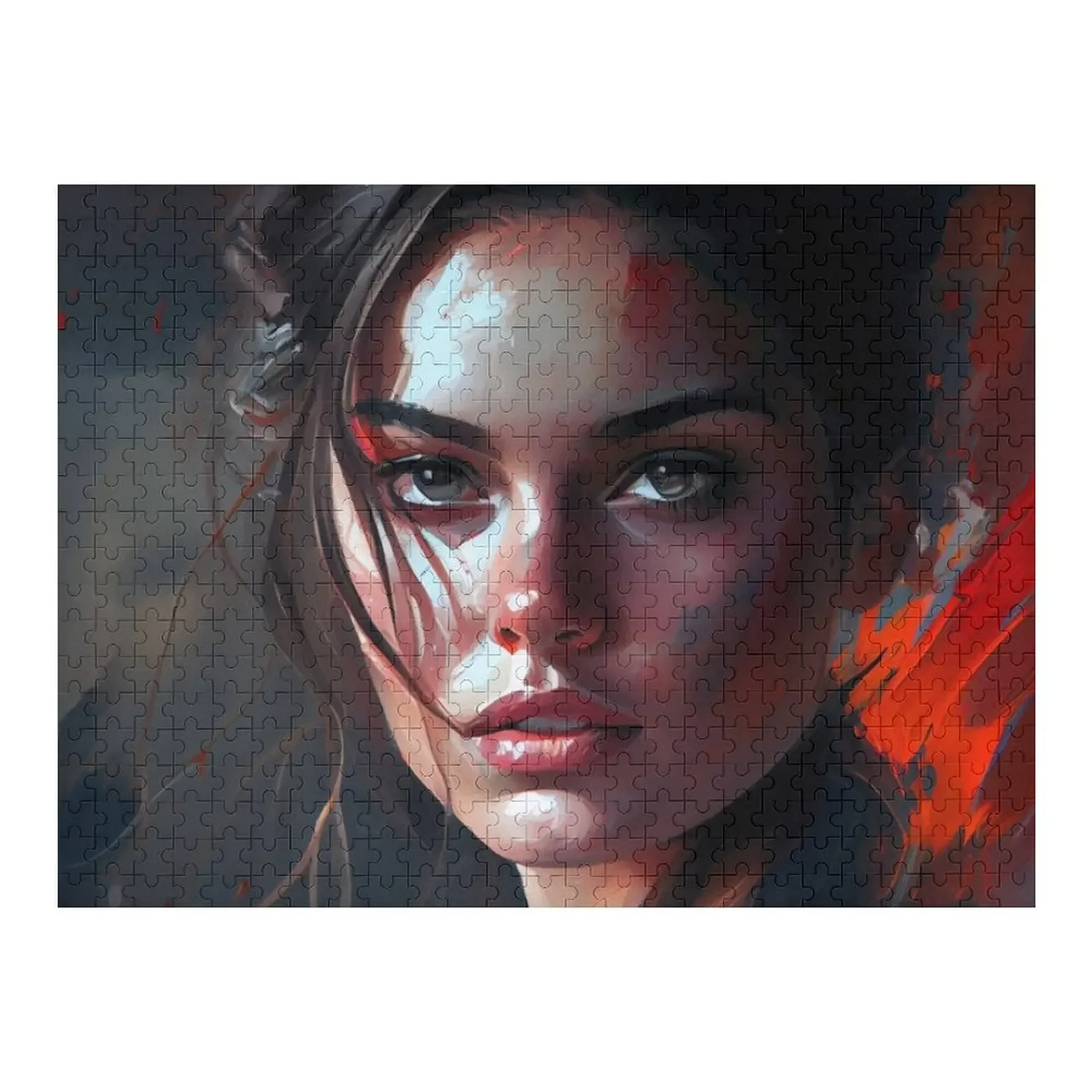 

Beautiful girl's face painting Jigsaw Puzzle Personalized For Kids Custom Wooden Gift Picture Personalized Child Gift Puzzle