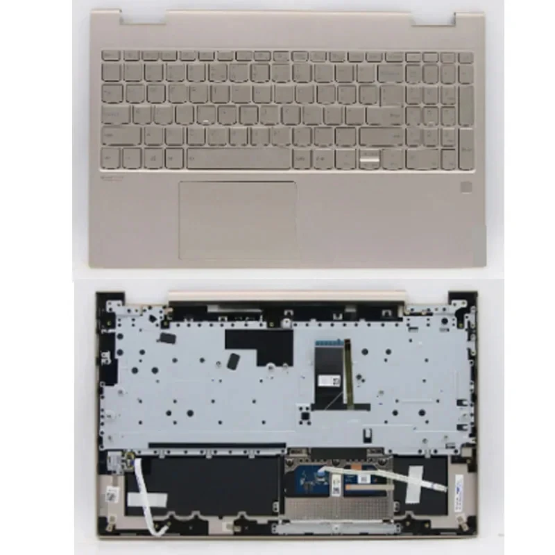 

WAFWAFW Новый C-чехол для ноутбука Lenovo Yoga C740-15IML с клавиатурой, американская английская подсветка Euro Mica 5CB0U43843