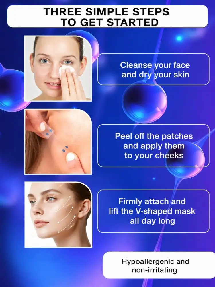 Face Lifting Stickers, Invisible Facial Slim Patches for Temporary Face Shape Modification, Help Contour & Shape Face for Daily Makeup Look