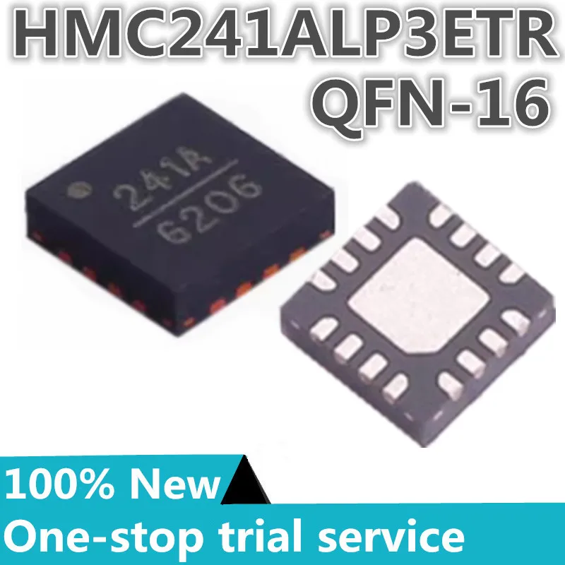 1-10PCS %New original HMC241ALP3ETR HMC241ALP3E Silk screen 241A QFN-16 Rf switch IC WiMax, WLAN SP4T 4 GHz 50 ohms