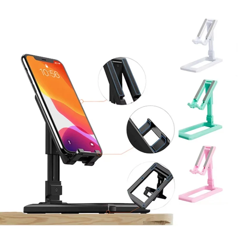 

Portable Cell Phone Holder Adjustable Phone Stand Universal Desktop Foldable Mobile Phone Bracket For iPhone Xiaomi Realme Oppo