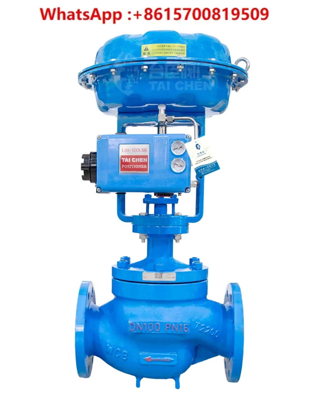 Stainless Steel Pneumatic Diaphragm Regulating Valve Flow Pressure Proportional Valve Diaphragm Single Seat Control Valve