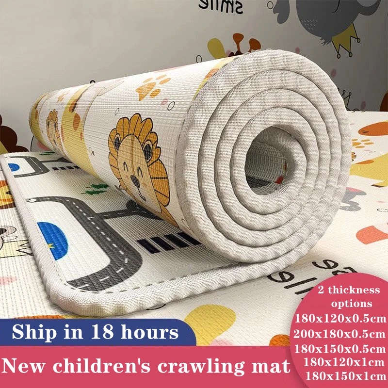 Thicken 1cm NEW Baby Foam Crawling Mat 2024 Children EVA Educational Toys Kids Soft Floor Game Mat Chain Fitness Gym Game Carpet