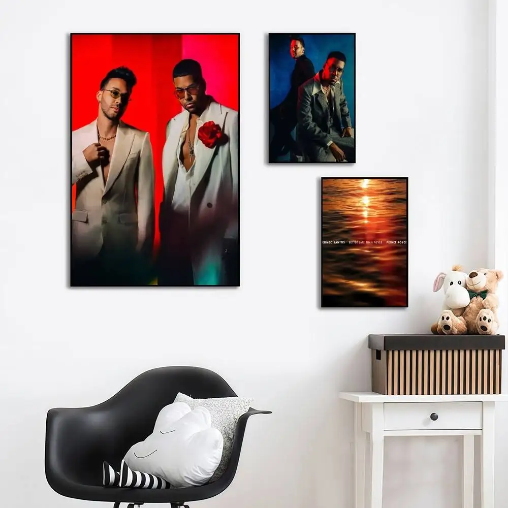 Romeo Santos Prince Royce Better Late Than Never Exquisite and stylish themed posters sticker, suitable decorating living rooms