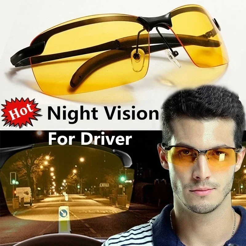 Anti-UV Night Vision Cycling Sunglasses Day Night Driving Glasses Sunglasses for Men Polarized Fashion Outside Adult Eyewear