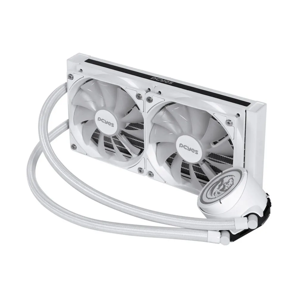 Water Cooler PCYES Nix 2 ARGB 240mm TDP 250W White-PCYWCNIX240W