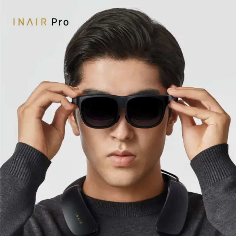 INAIR Pro Smart AR Glasses Business Office Portable XR Glasses Multi-screen Sharing Neck Ring Set 8G 128G Support English