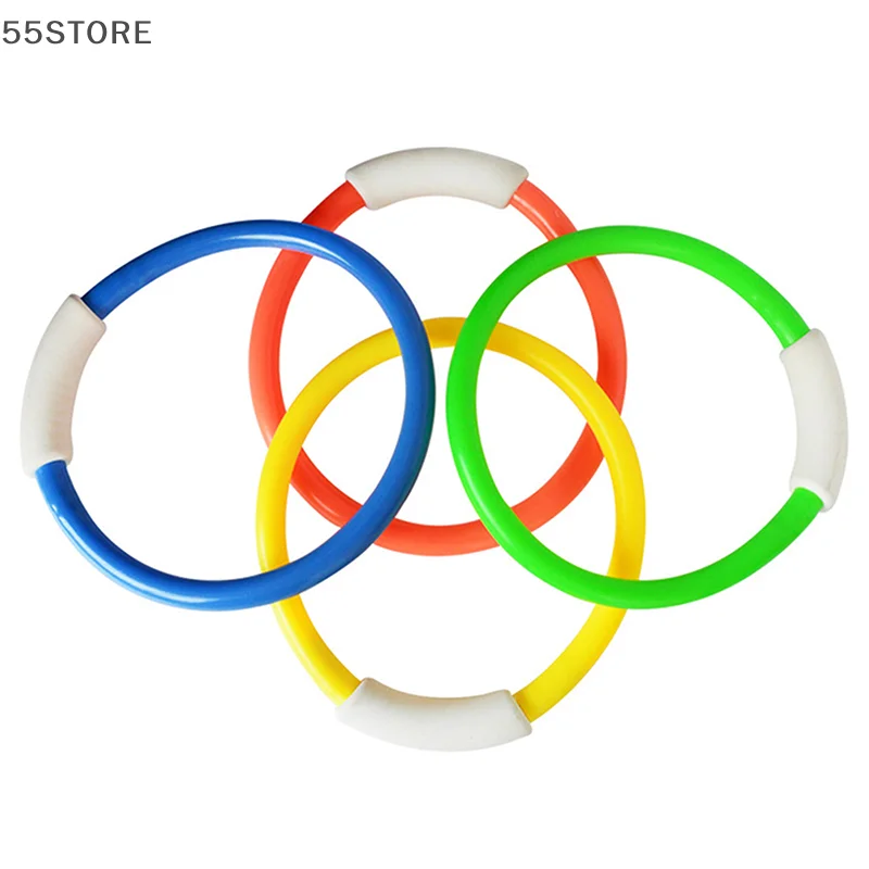 4 pçs para o verão jogo subaquático anel de mergulho conjunto piscina círculo anéis de mergulho ferramentas de festa aquática