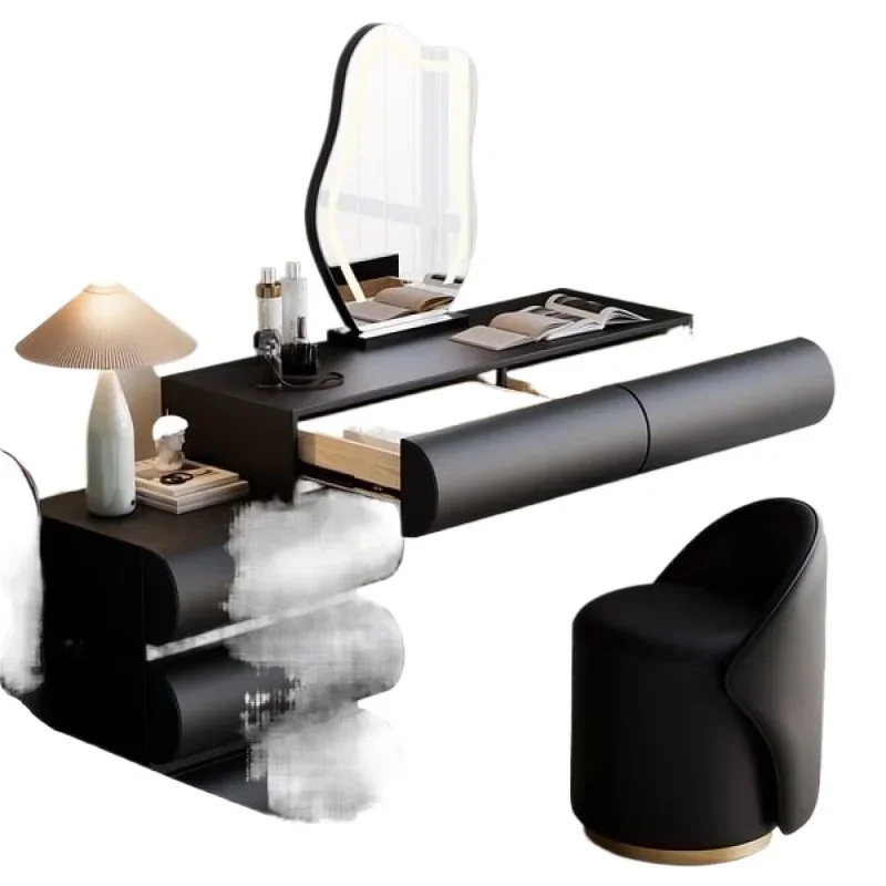 Simple modern bedroom makeup table Light luxury makeup table Free installation