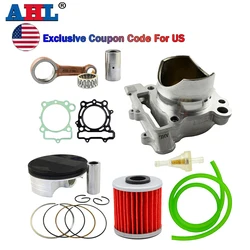 AHL Motorcycle Cylinder Piston Rings Gaskets Valve Connecting Rod Kit STD 77mm For KAWASAKI KX250F KXF250 KX 250F 2009-2016