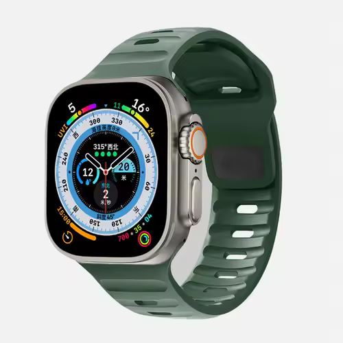 Strap For Apple Watch Band 49mm 44mm 45mm 41mm 40mm 42mm 38mm Soft Silicone sport Bracelet iwatch Serise 8 7 SE 6 5 9 Ultra 49mm - Image 7