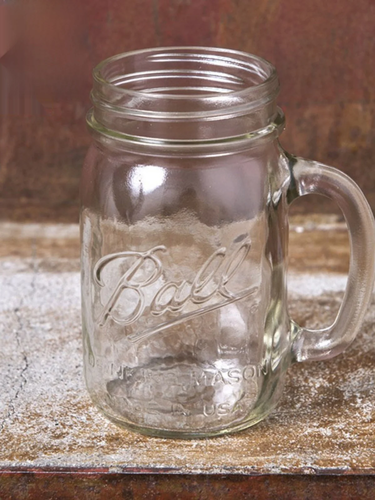 Vaso de vidrio tipo Mason con asa, para agua, zumo, limón, Chien Cup, Lemon Cup, Fre Sle Mold Pred