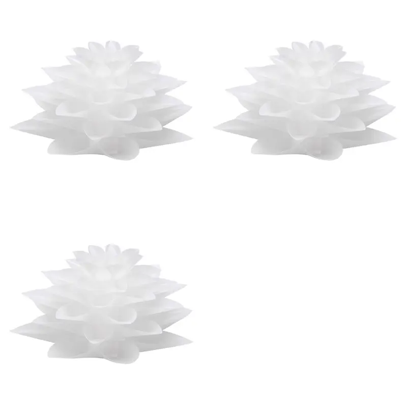 

3X Lotus Chandelier Lampshade DIY Lotus Flower Six-Layer Lamp Shade Romantic Room Pendent Lighting Cover Hotel Bar Decor