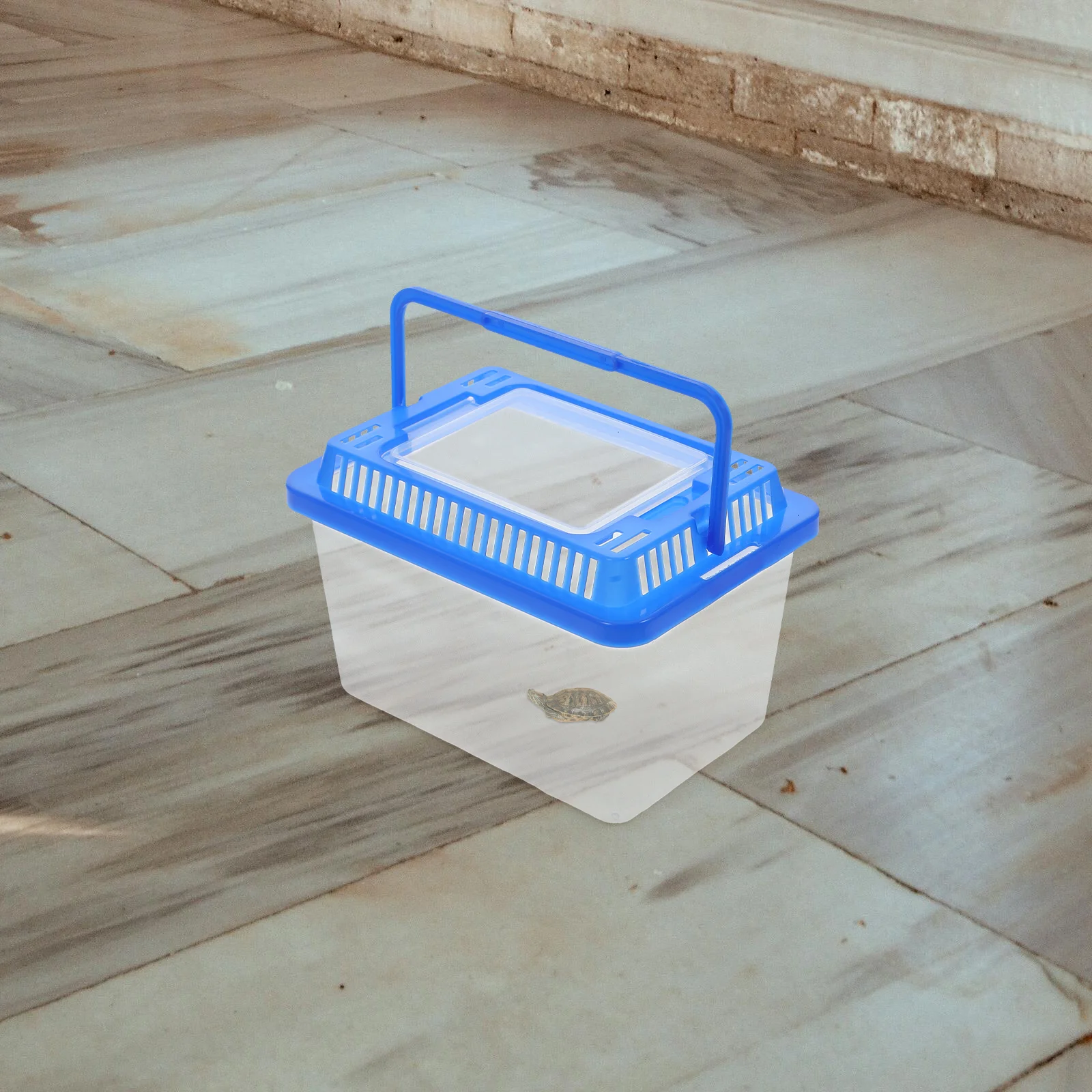 Portable Fish Tank With Lid Small Reptile Turtle Plastic Storage Tanks Pet Abs Mini Goldfish Aquarium Terrariums Clear Pet