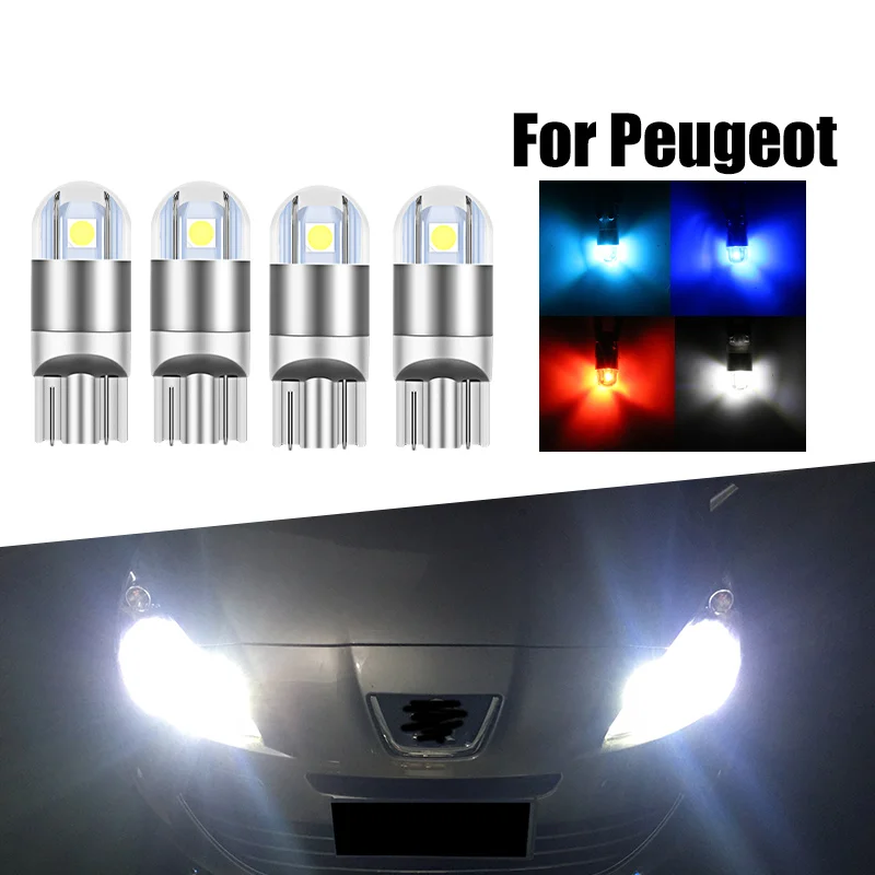 10X W5W T10 Canbus LED Parking Light For Peugeot 1007 107 206 207 CC SW 207 4007 4008 406 407 508 607 807 Bipper Expert Partner