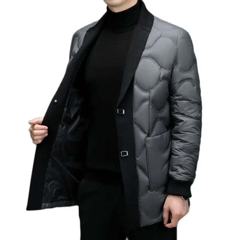 

BATMO 2023 new arrival winter 90% white duck down jackets men,Long Overcoat trench coat size M-4XL B23826