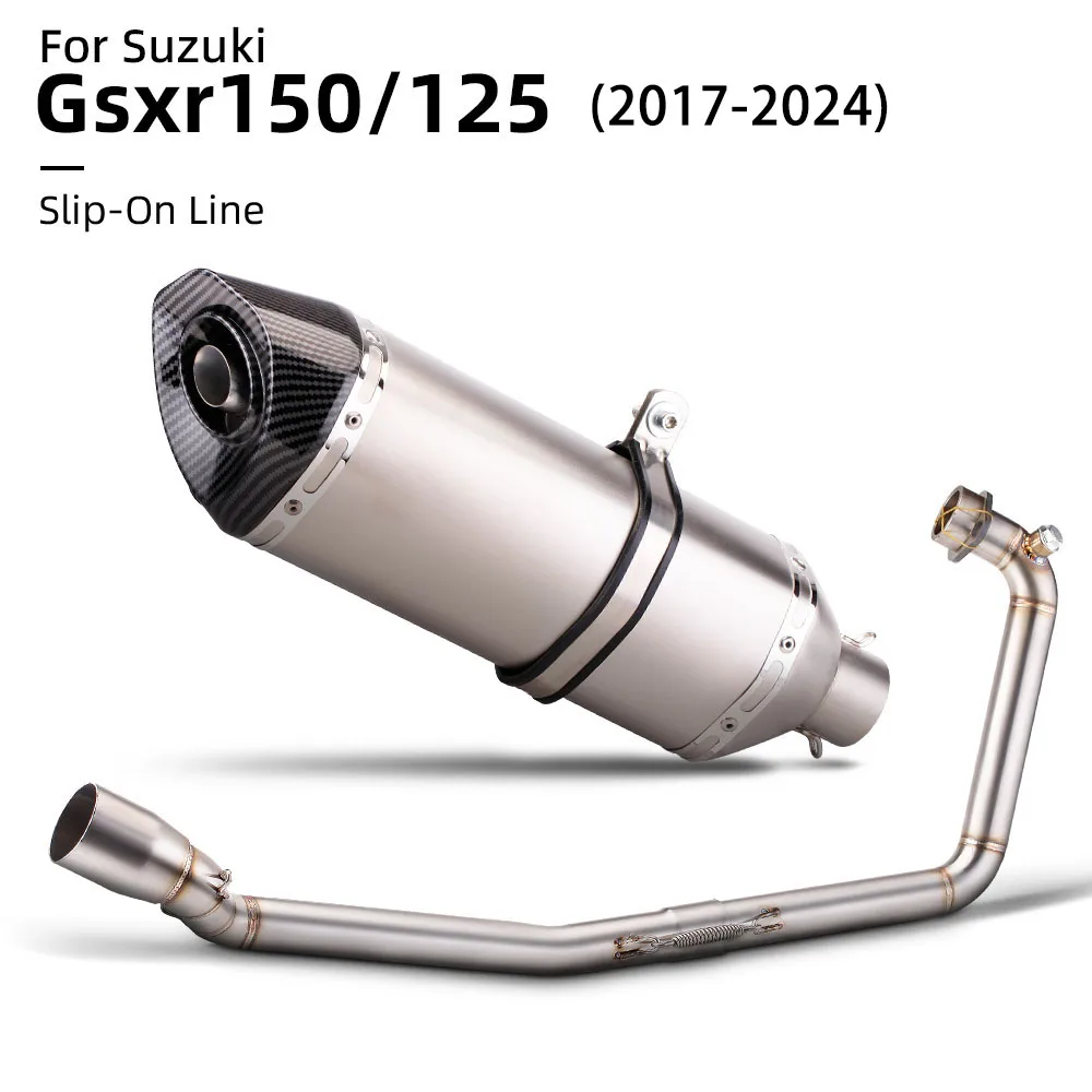 

Для Suzuki GSXR150 GSXS150 GSXR125 GSXS125 2017-2024 полная система выхлопных газов мотоциклетный коллектор 470 мм глушитель с DB Killer Escape