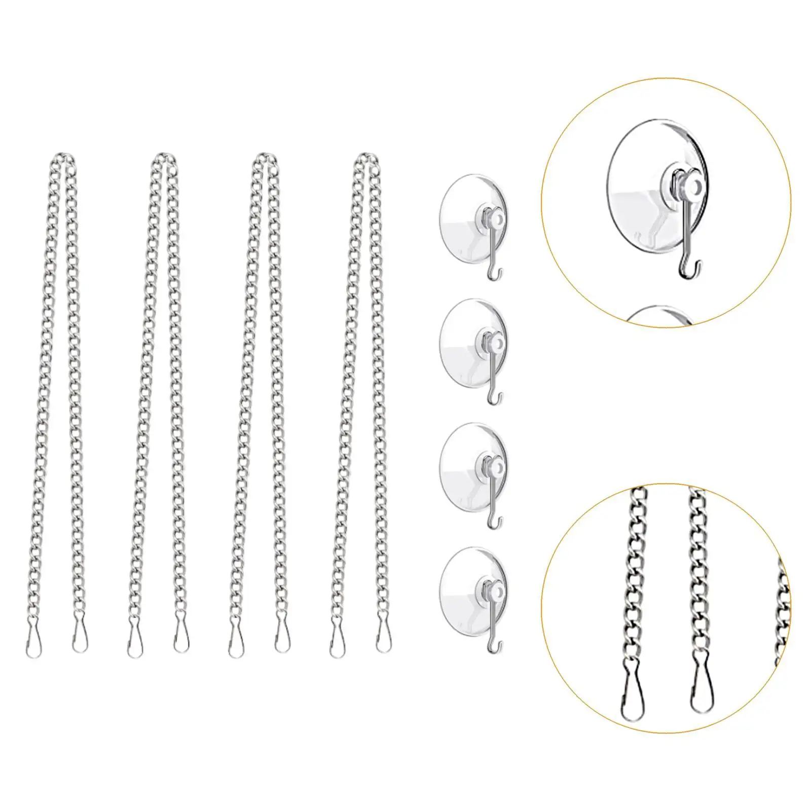 Multifunctional Picture Hanging Chains 50cm Adjustable Glass Window Chain for Wall and Sunshine Catchers