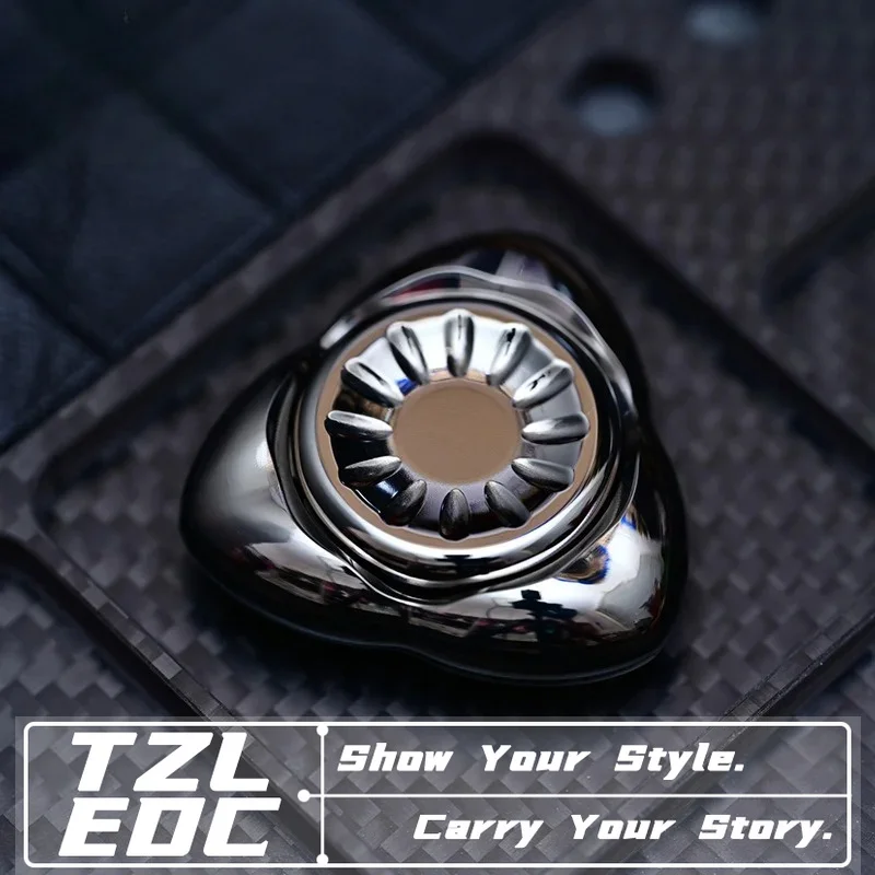 EDC Mechanical Fingertip Gyroscope Smooth Touch Fingertip Tuner Stress Relieving Toy Relieve Anxiety and Relax Toys Gift