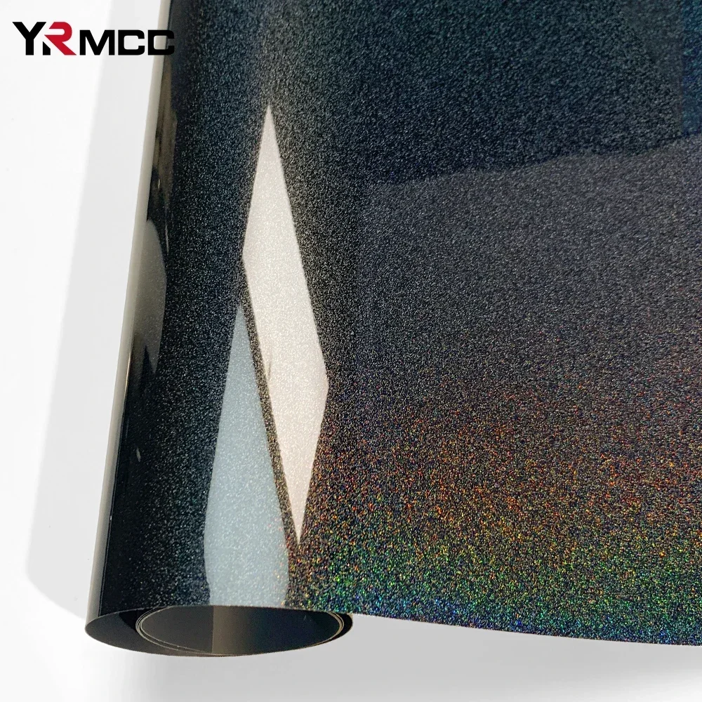 Film de chaîne en vinyle Laser en Fiber de carbone pour moto, autocollants auto-adhésifs imperméables à haute brillance pour accessoires décoratifs de voiture